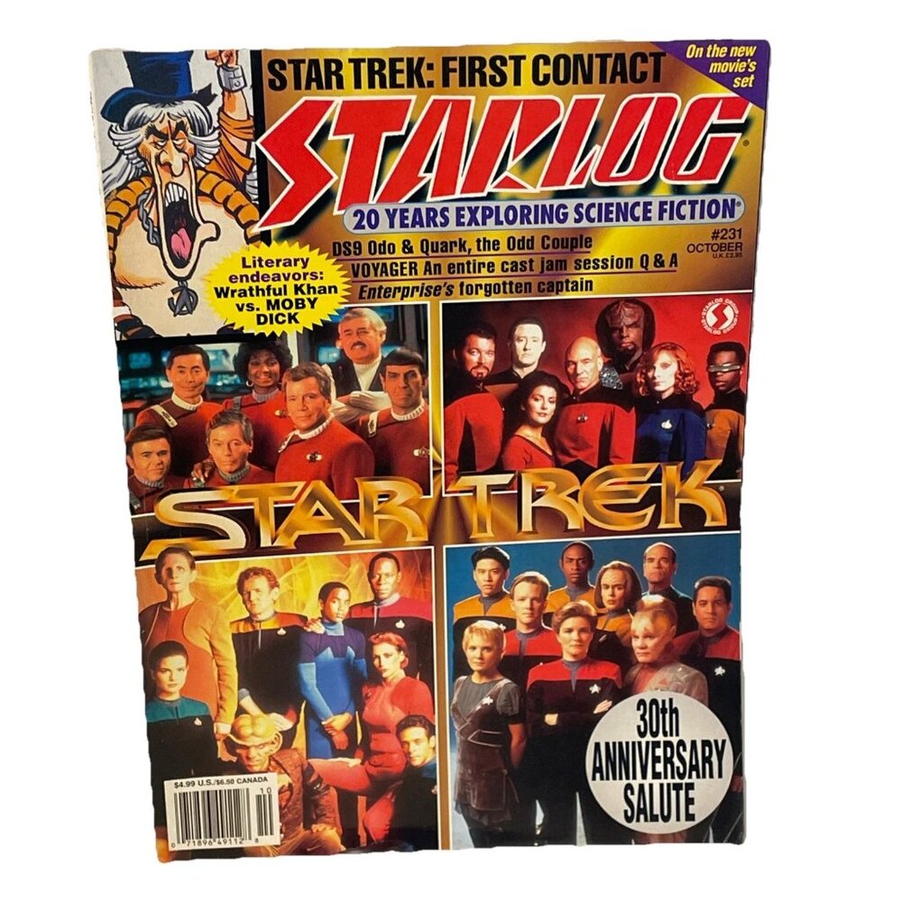 Starlog Magazine #231 Oct 1996 Star Trek 30th Anniversary First Contact DS9 Voya